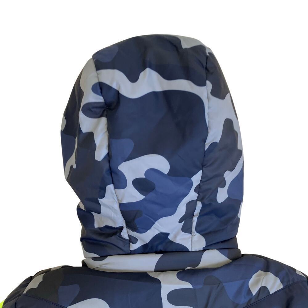 Egg New York Nwt Sz 2t Toddlers Winter Puffer Jacket Sherpa Lined Hooded Camo — image 6 of 8